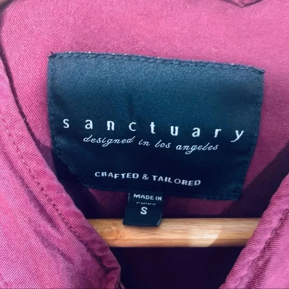 Sanctuary Roy Frayed Hem Surplus Jacket Small - Picture 5 of 11